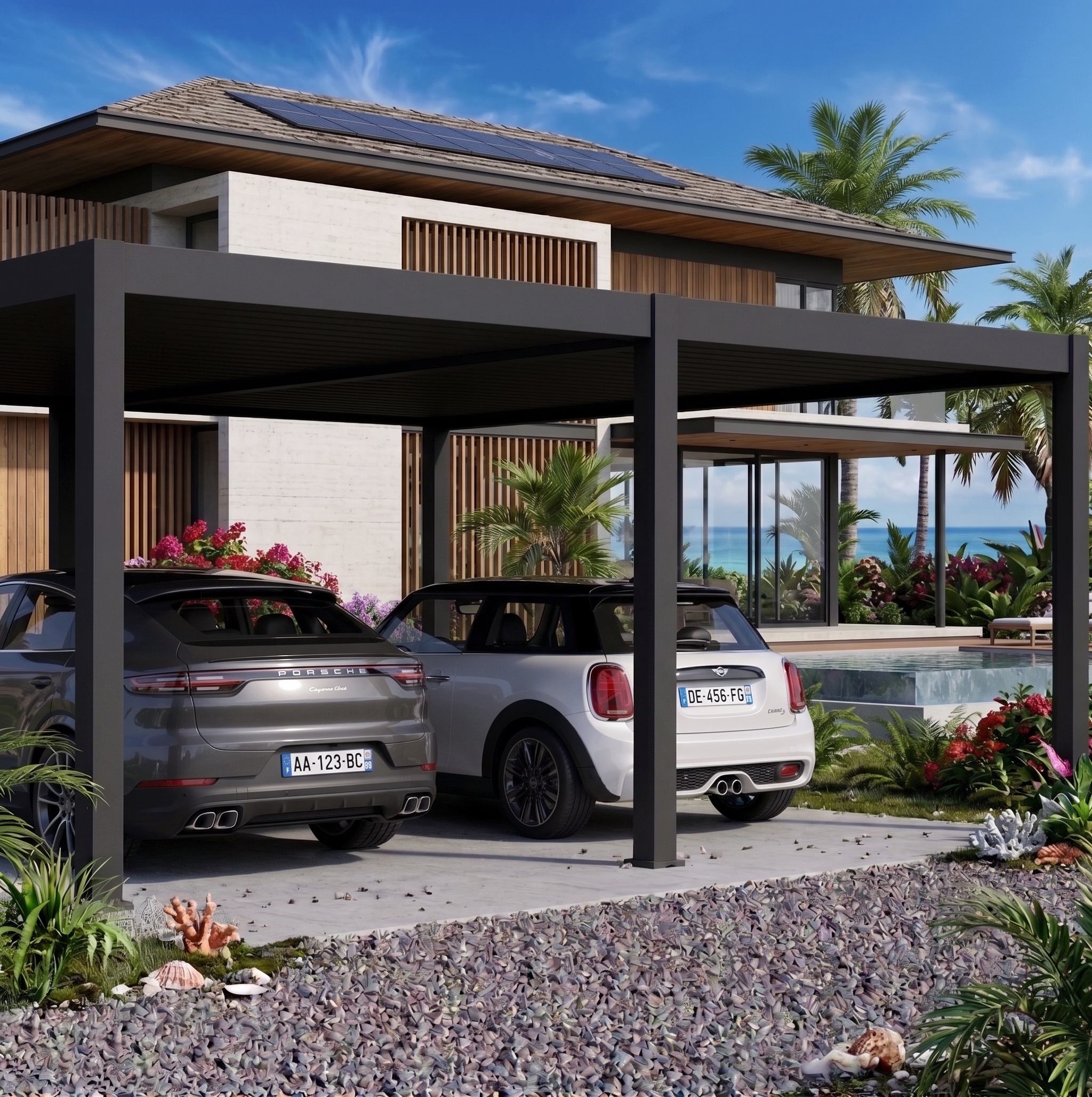 Réalisation Pergola Caraïbes